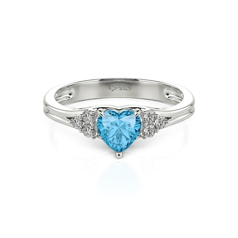Jeulia Klassisch Herzschliff Sterling Silber Ring