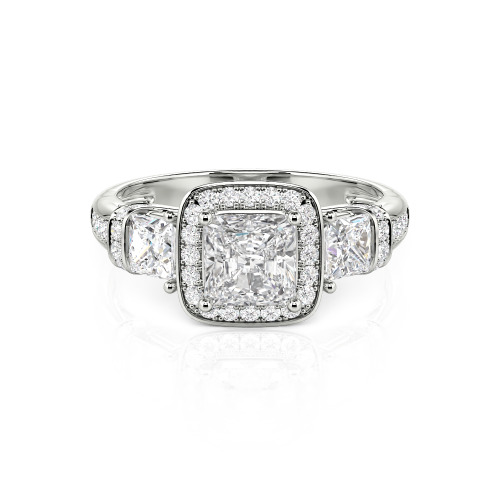 Jeulia Princess Cut Wedding Ring