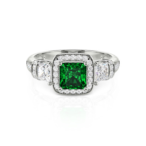 Jeulia Princess Cut Wedding Ring