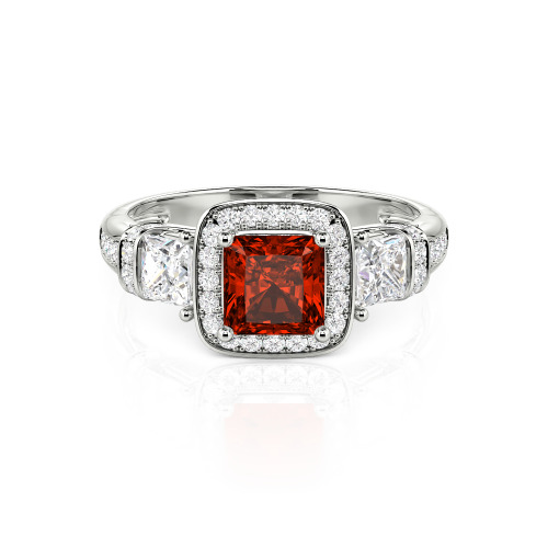 Jeulia Princess Cut Wedding Ring