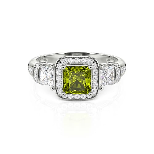 Jeulia Princess Cut Wedding Ring