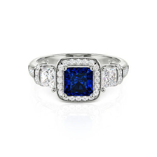 Jeulia Princess Cut Wedding Ring