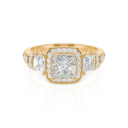 Jeulia Princess Cut Wedding Ring