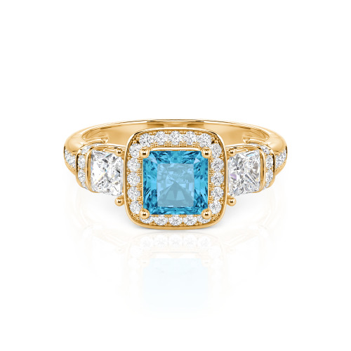 Jeulia Princess Cut Wedding Ring