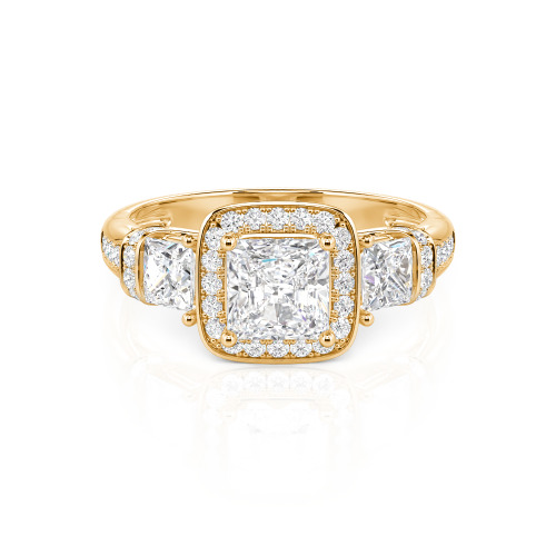 Jeulia Princess Cut Wedding Ring