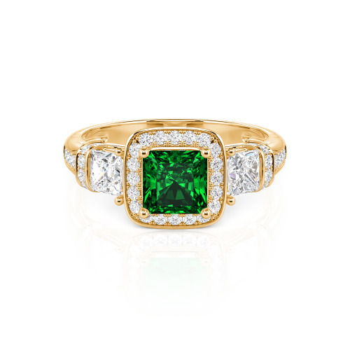 Jeulia Princess Cut Wedding Ring
