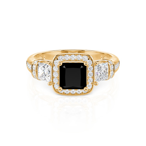 Jeulia Princess Cut Wedding Ring