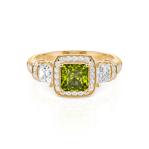 Jeulia Princess Cut Wedding Ring