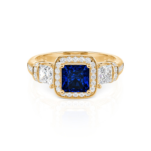 Jeulia Princess Cut Wedding Ring