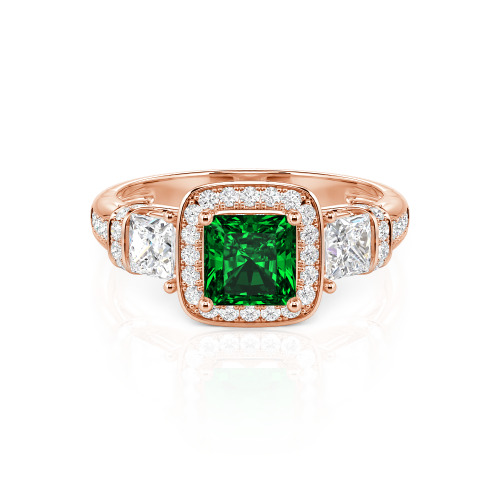 Jeulia Princess Cut Wedding Ring