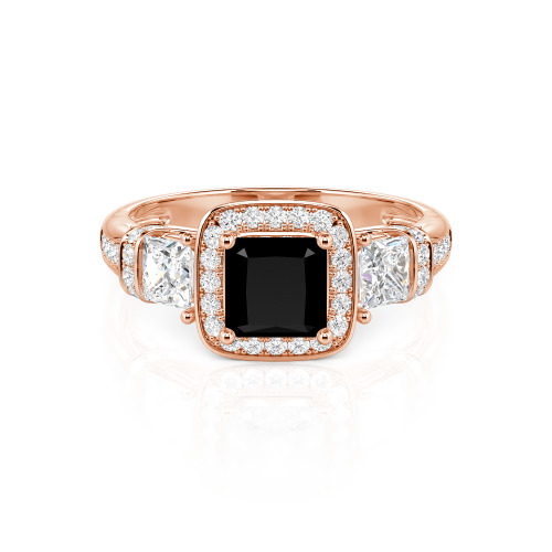 Jeulia Princess Cut Wedding Ring