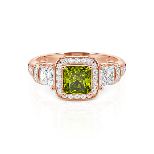 Jeulia Princess Cut Wedding Ring