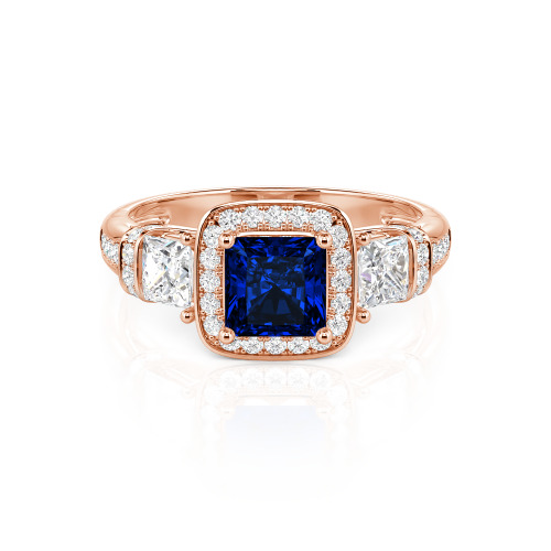 Jeulia Princess Cut Wedding Ring