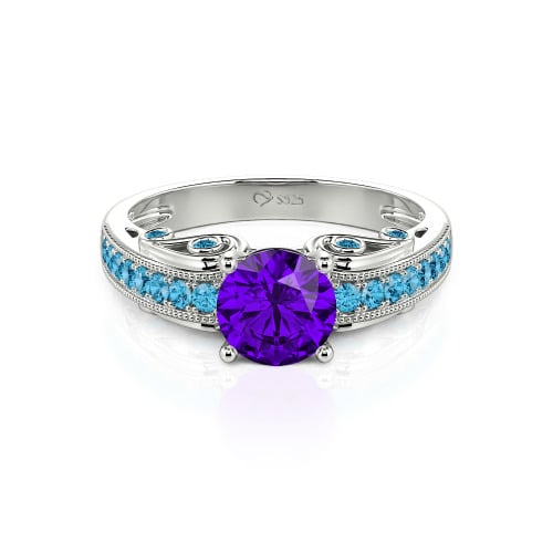 Vintage Round Cut Engagement Ring