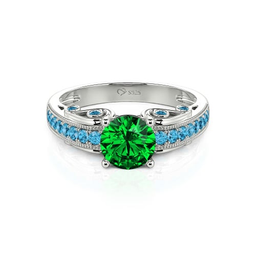 Vintage Round Cut Engagement Ring