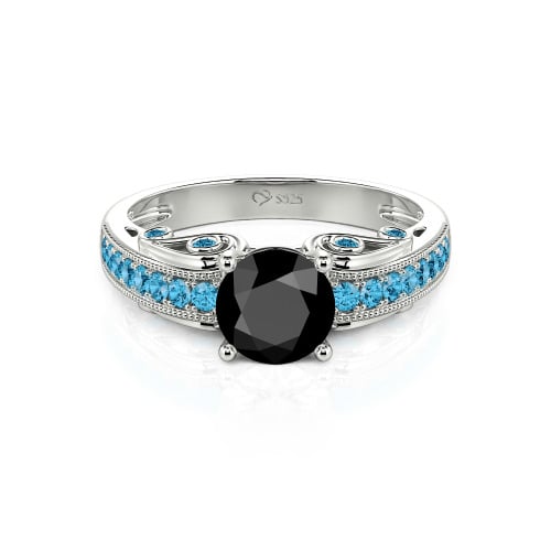 Vintage Round Cut Engagement Ring
