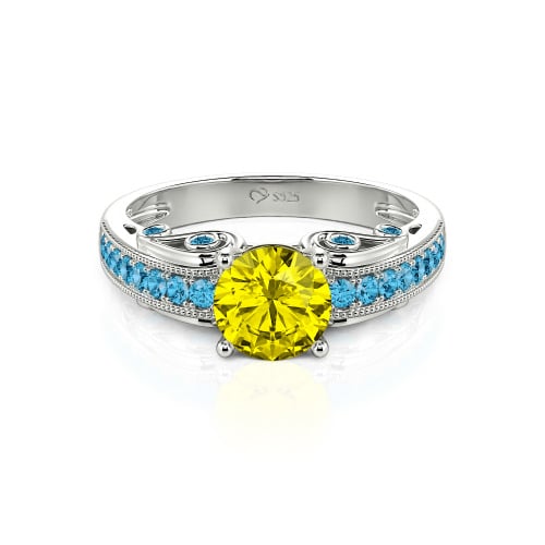 Vintage Round Cut Engagement Ring