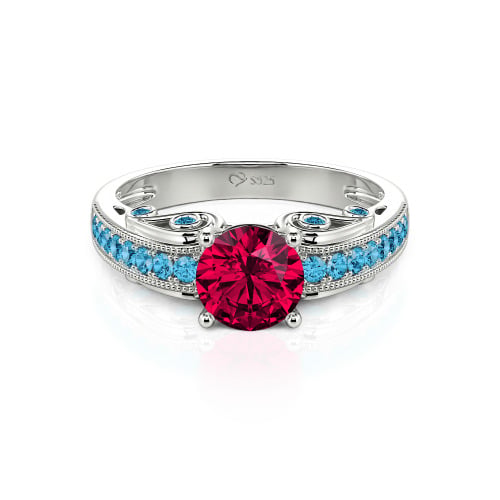 Vintage Round Cut Engagement Ring