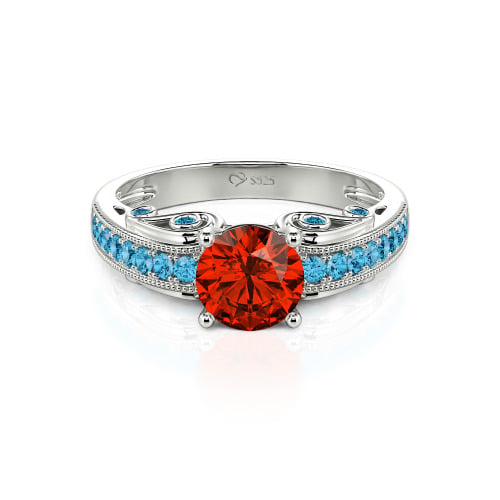 Vintage Round Cut Engagement Ring