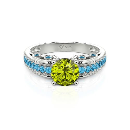 Vintage Round Cut Engagement Ring