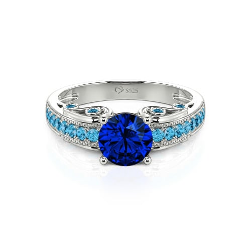 Vintage Round Cut Engagement Ring