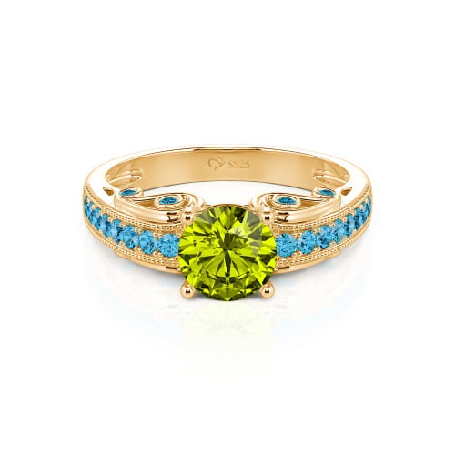 Vintage Round Cut Engagement Ring