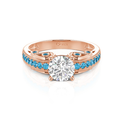 Vintage Round Cut Engagement Ring