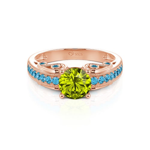 Vintage Round Cut Engagement Ring
