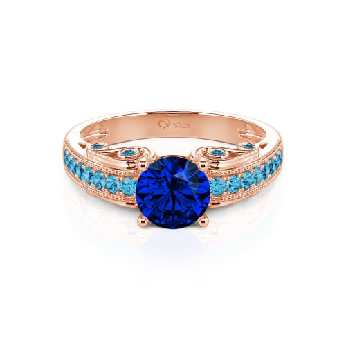 Vintage Round Cut Engagement Ring