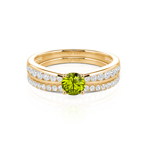 Jeulia Custom Round Cut Engagement Ring Set 2PCS