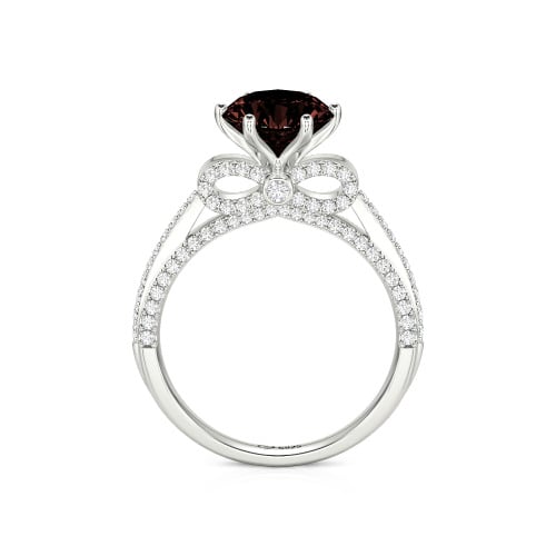 Jeulia Simple Bowknot Custom Solitaire Engagement Ring