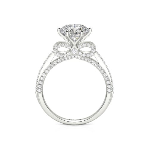 Jeulia Simple Bowknot Custom Solitaire Engagement Ring