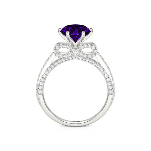 Jeulia Simple Bowknot Custom Solitaire Engagement Ring