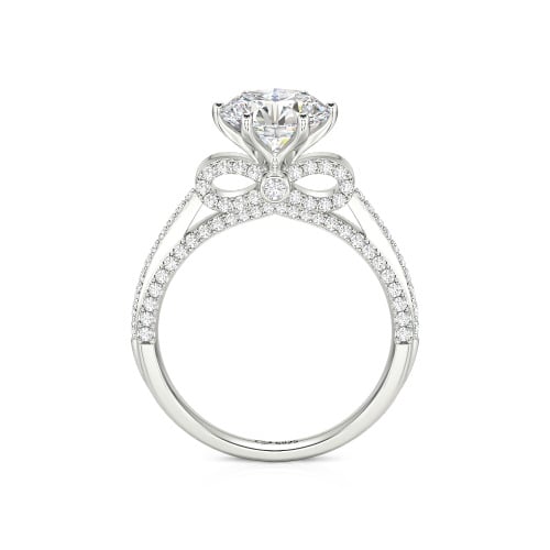 Jeulia Simple Bowknot Custom Solitaire Engagement Ring