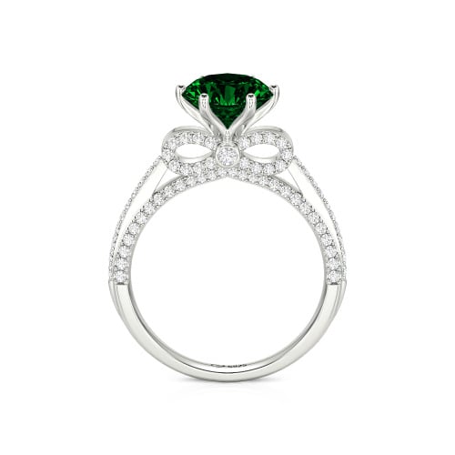 Jeulia Simple Bowknot Custom Solitaire Engagement Ring