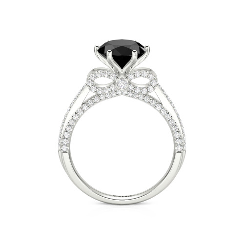 Jeulia Simple Bowknot Custom Solitaire Engagement Ring