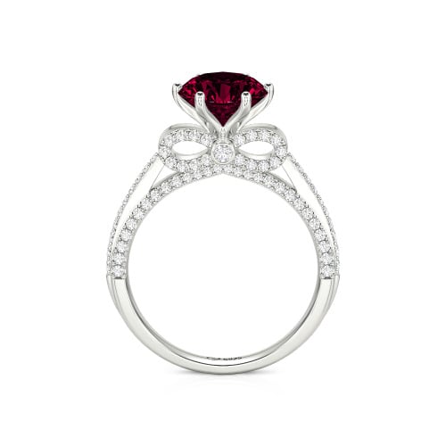 Jeulia Simple Bowknot Custom Solitaire Engagement Ring