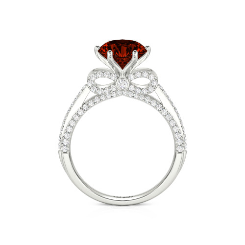 Jeulia Simple Bowknot Custom Solitaire Engagement Ring
