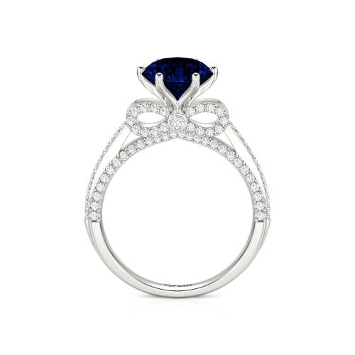 Jeulia Simple Bowknot Custom Solitaire Engagement Ring