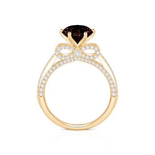Jeulia Simple Bowknot Custom Solitaire Engagement Ring