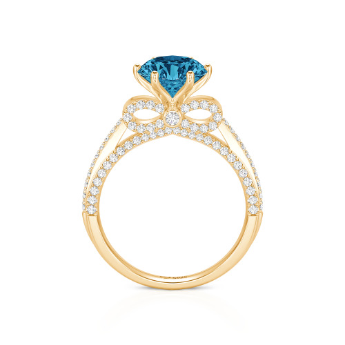 Jeulia Simple Bowknot Custom Solitaire Engagement Ring