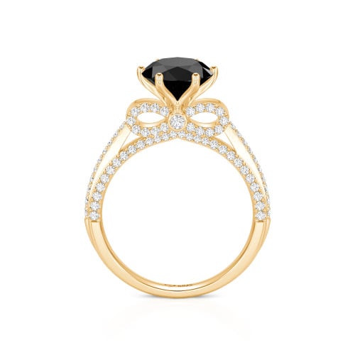 Jeulia Simple Bowknot Custom Solitaire Engagement Ring