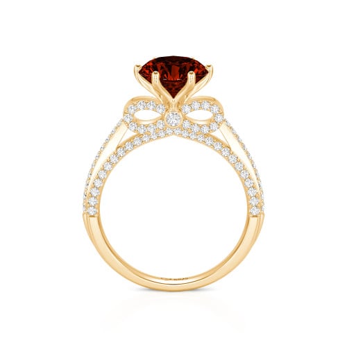 Jeulia Simple Bowknot Custom Solitaire Engagement Ring