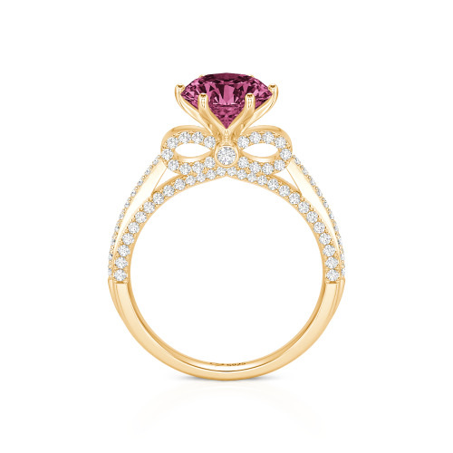 Jeulia Simple Bowknot Custom Solitaire Engagement Ring