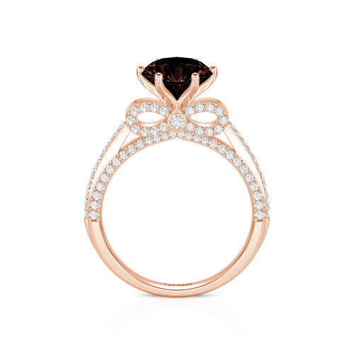 Jeulia Simple Bowknot Custom Solitaire Engagement Ring