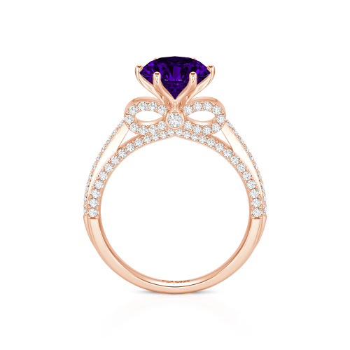 Jeulia Simple Bowknot Custom Solitaire Engagement Ring