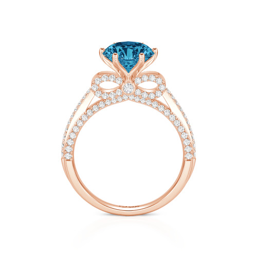 Jeulia Simple Bowknot Custom Solitaire Engagement Ring