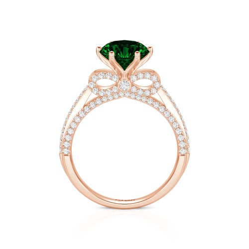 Jeulia Simple Bowknot Custom Solitaire Engagement Ring