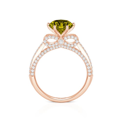 Jeulia Simple Bowknot Custom Solitaire Engagement Ring