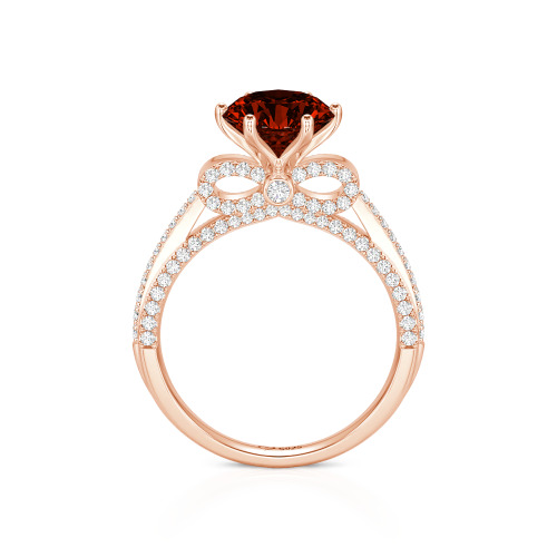 Jeulia Simple Bowknot Custom Solitaire Engagement Ring
